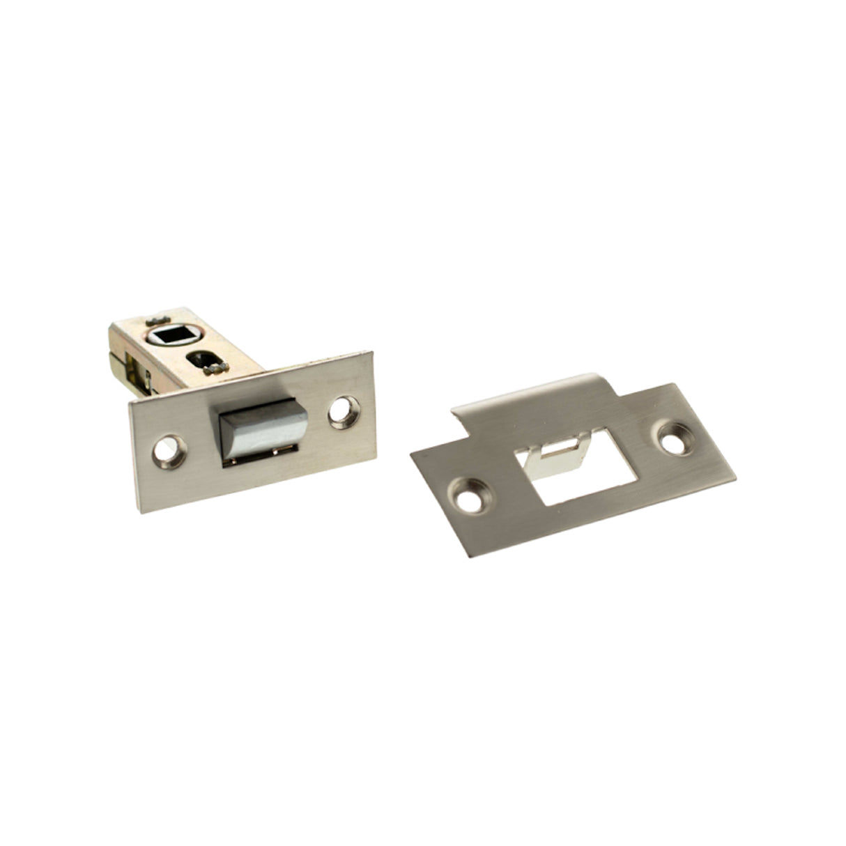 Quality image of Atlantic Bolt Through Tubular Latch 2.5" - Satin Nickel | Sku. al25sn | available from Trade Door Handles.