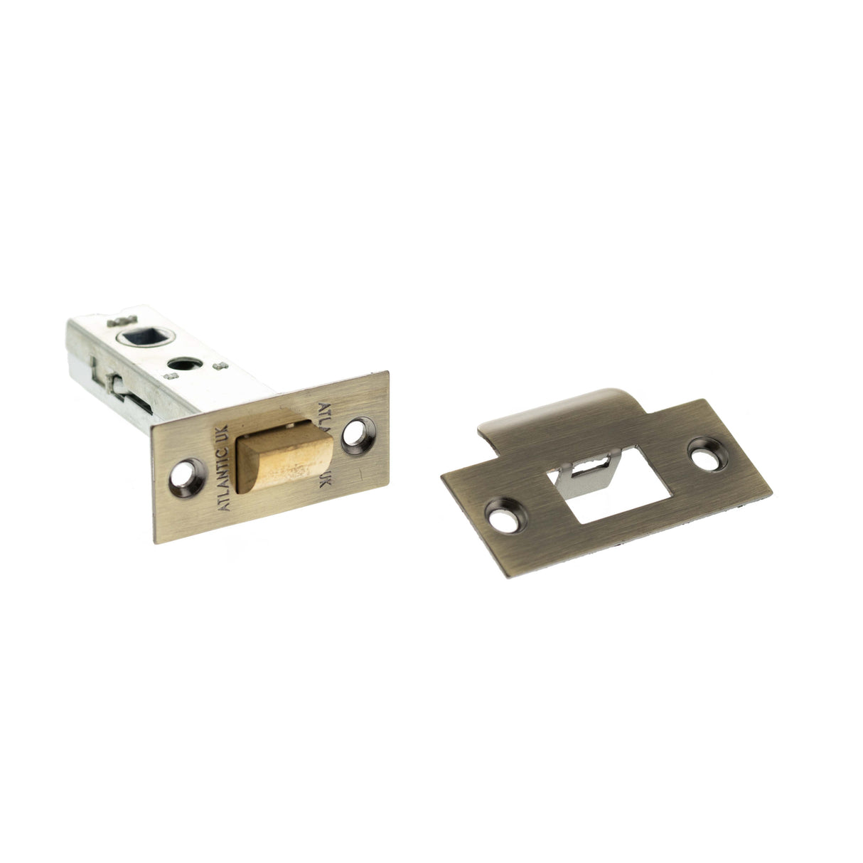 Quality image of Atlantic Heavy Duty Bolt Through Tubular Latch 3" - Antique Brass | Sku. al3ab | available from Trade Door Handles.