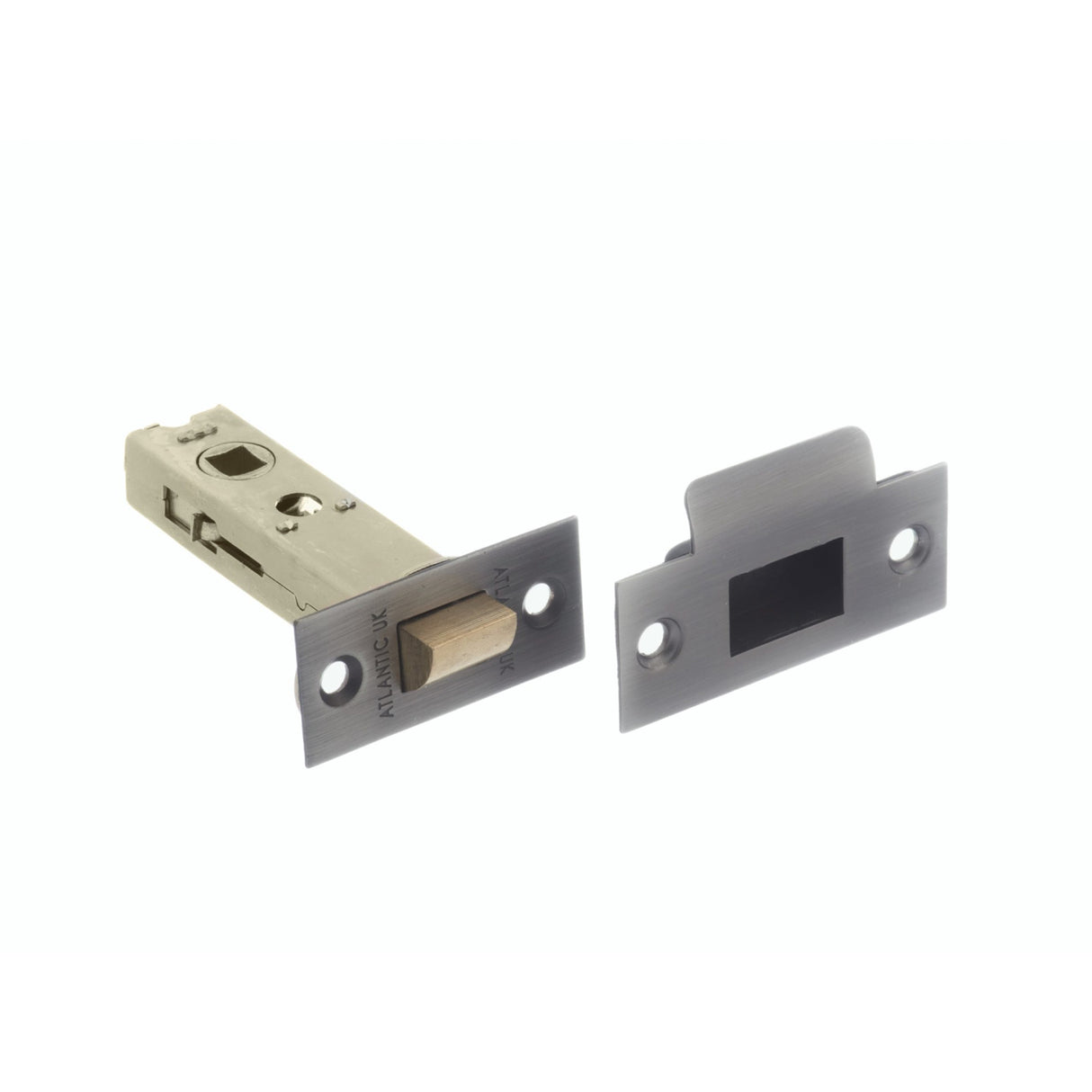 Quality image of Atlantic Heavy Duty Bolt Through Tubular Latch 3" - Matt Gun Metal | Sku. al3mbn | available from Trade Door Handles.