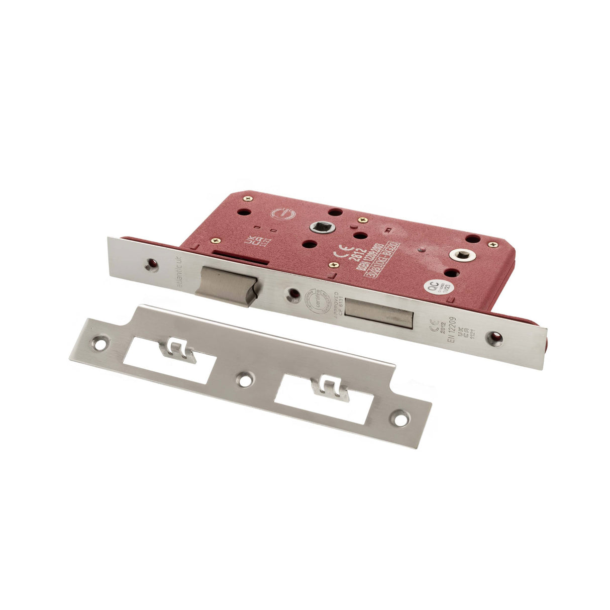 Quality image of Atlantic DIN Bathroom Lock Double Turn 60mm backset - Polished Chrome | Sku. alkdinb60pc | available from Trade Door Handles.