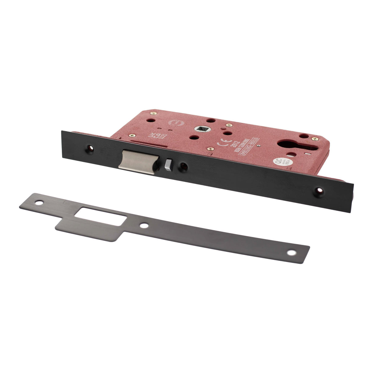 Quality image of Atlantic DIN Night Latch 60mm backset - Matt Black | Sku. alkdinnl60mb | available from Trade Door Handles.