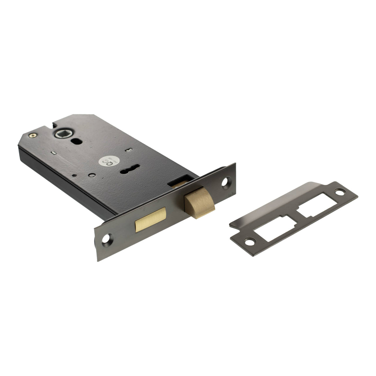 Quality image of Atlantic Horizontal 3 Lever Sashlock 6" - Matt Gun Metal | Sku. alkhzsmbn | available from Trade Door Handles.