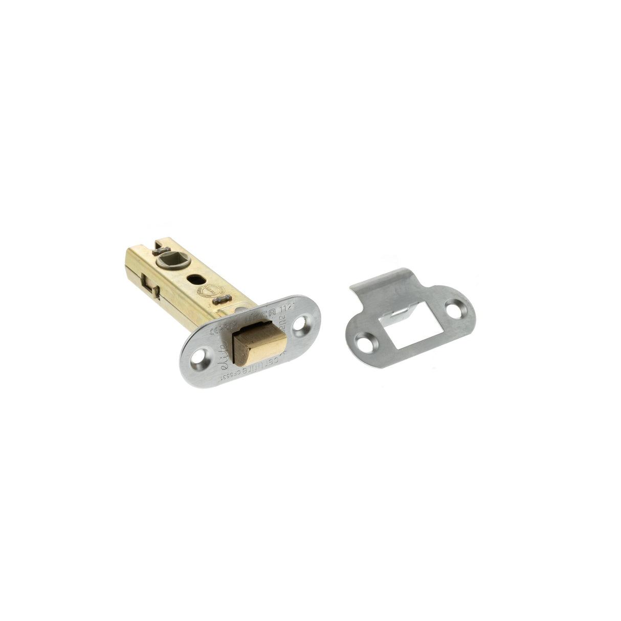 Quality image of Atlantic Fire-Rated CE Marked Bolt Through Tubular Radius Latch 3" - Satin Chrome | Sku. alrce3sc | available from Trade Door Handles.