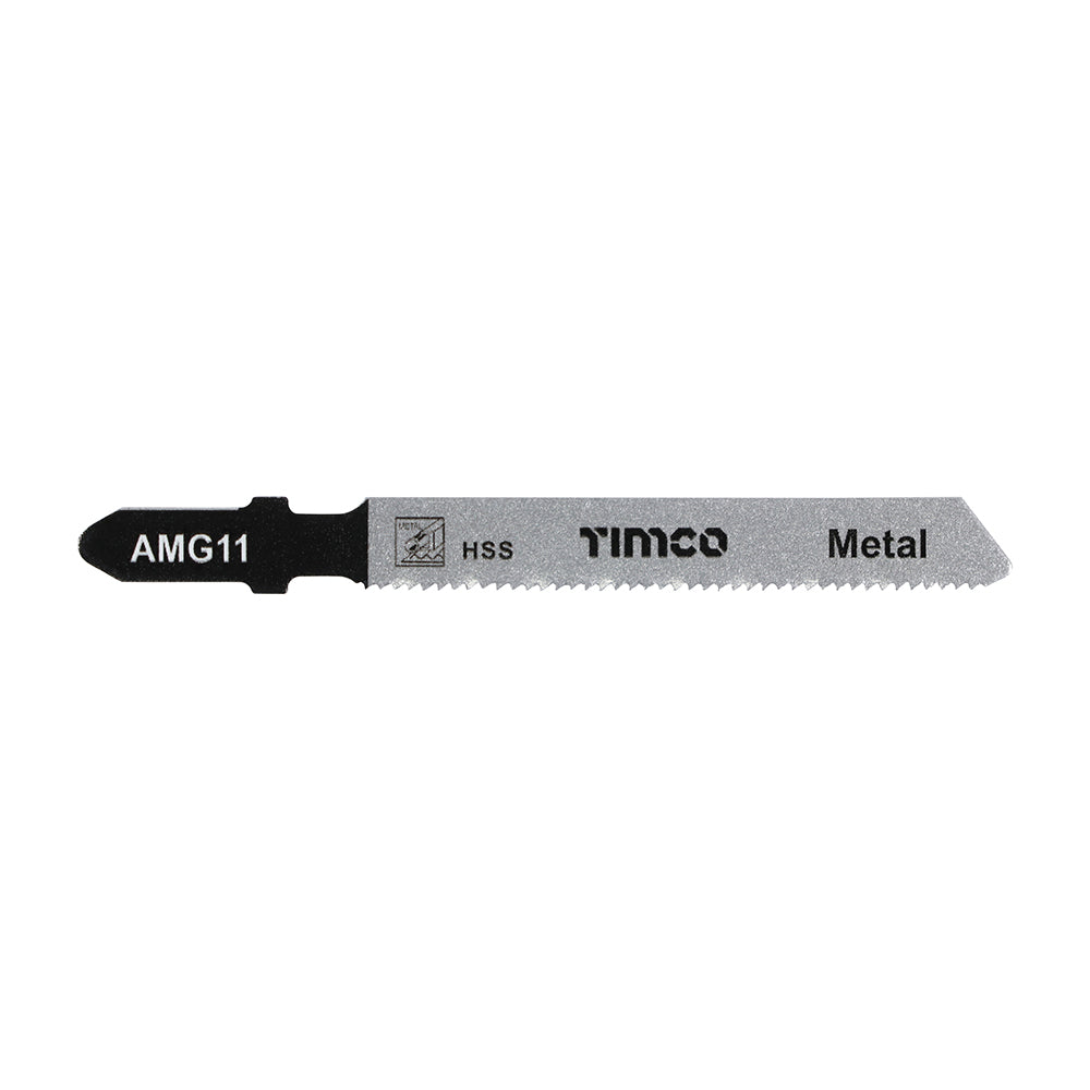 This is an image of Timco - Jigsaw Blades - Metal Cutting - HSS Blades - T118A T118A (5 Pieces Pack) AMG11