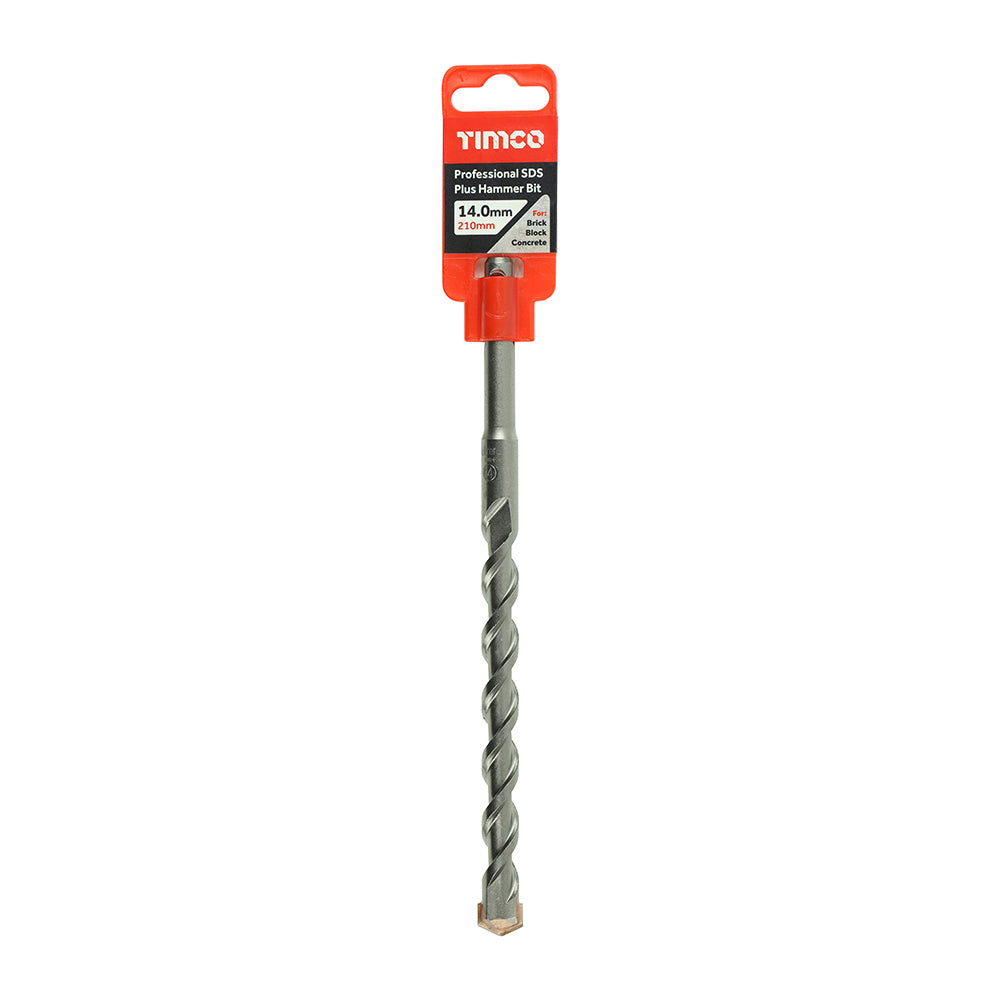 This is an image of Timco - Professional SDS Plus Hammer Bit 14.0 x 210 (1 Each Clip) AP14210
