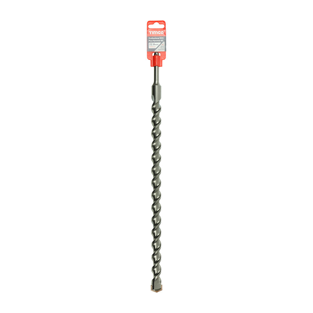 This is an image of Timco - Professional SDS Plus Hammer Bit 22.0 x 450 (1 Each Clip) AP22450
