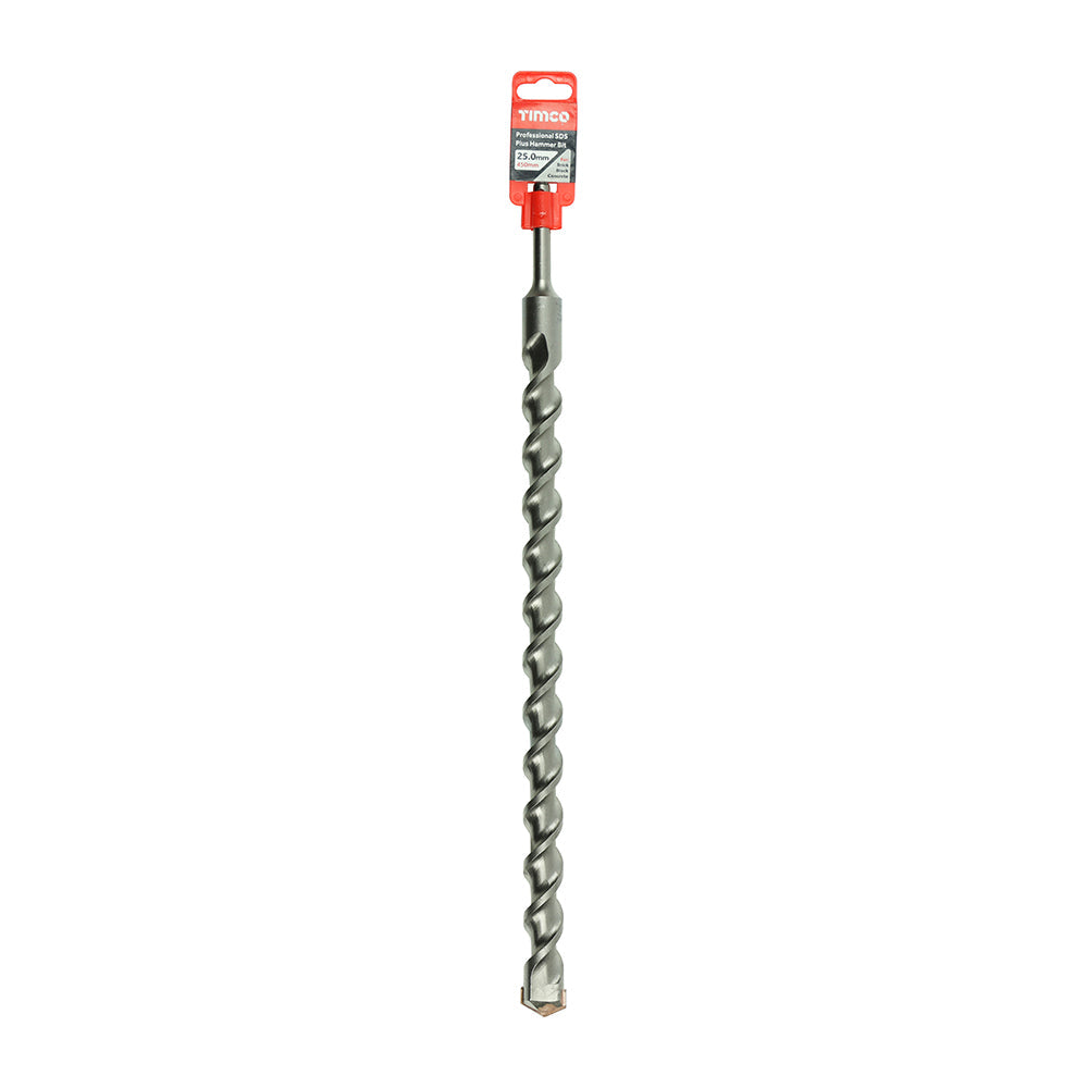 This is an image of Timco - Professional SDS Plus Hammer Bit 25.0 x 450 (1 Each Clip) AP25450