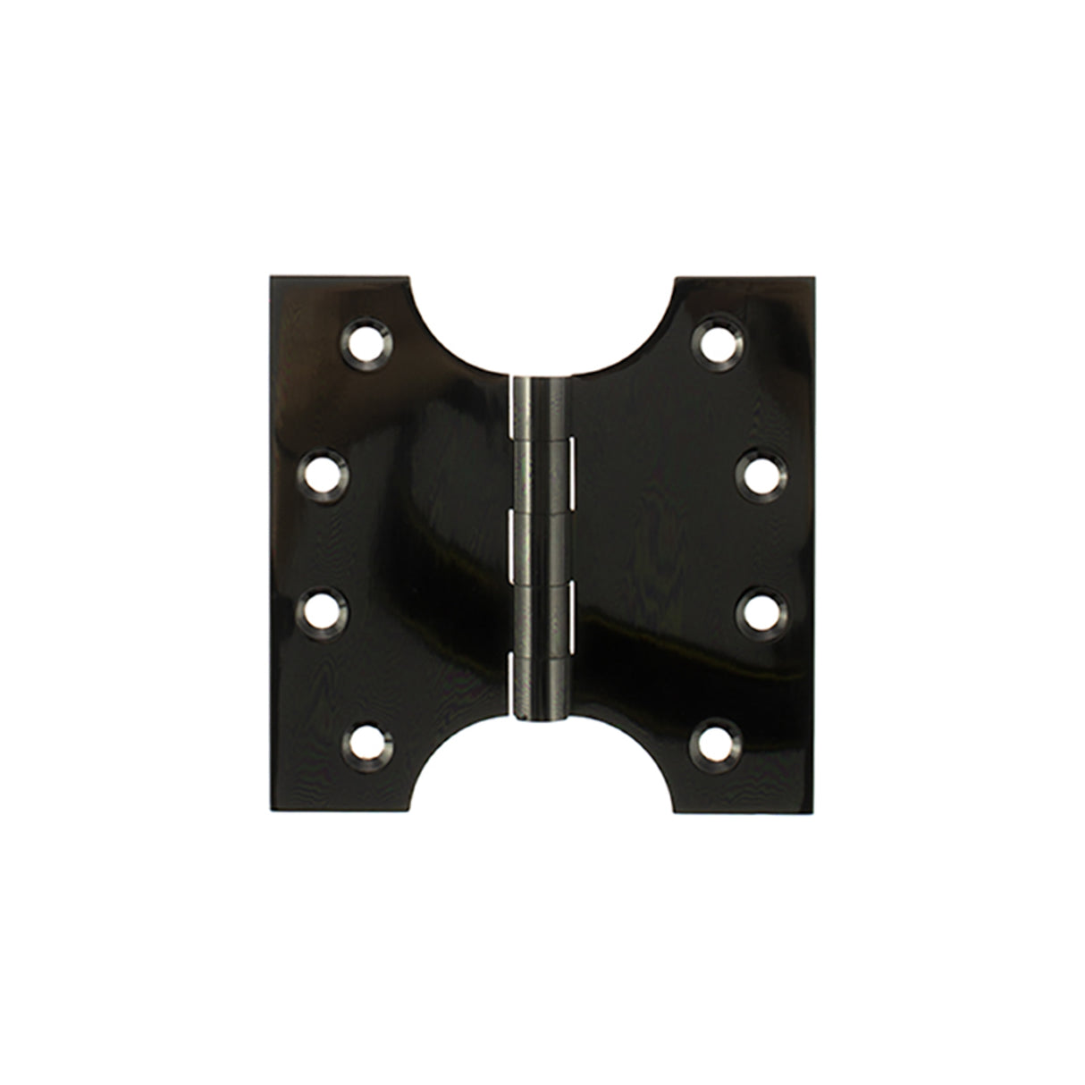 Quality image of Atlantic (Solid Brass) Parliament Hinges 4" x 2" x 4mm - Black Nickel | Sku. aph424bn | available from Trade Door Handles.