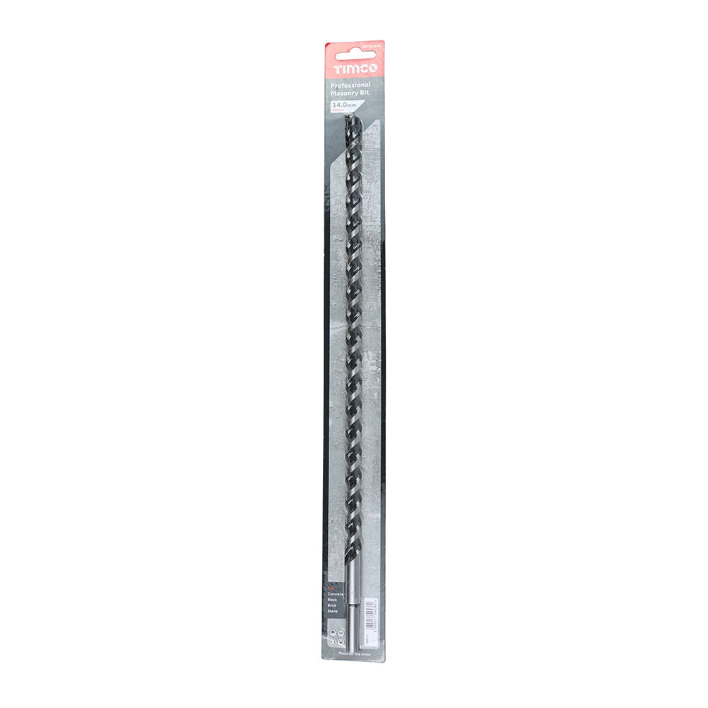 This is an image of Timco - Professional Masonry Bit 14.0 x 400 (1 Each Blister Pack) APM14400