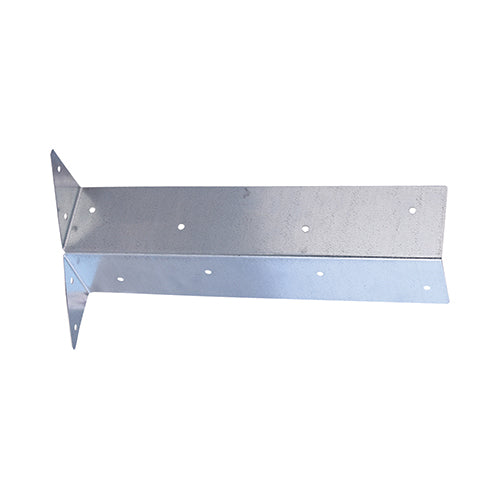 This is an image of Timco - Arris Rail Brackets - Galvanised 225mm ARS225