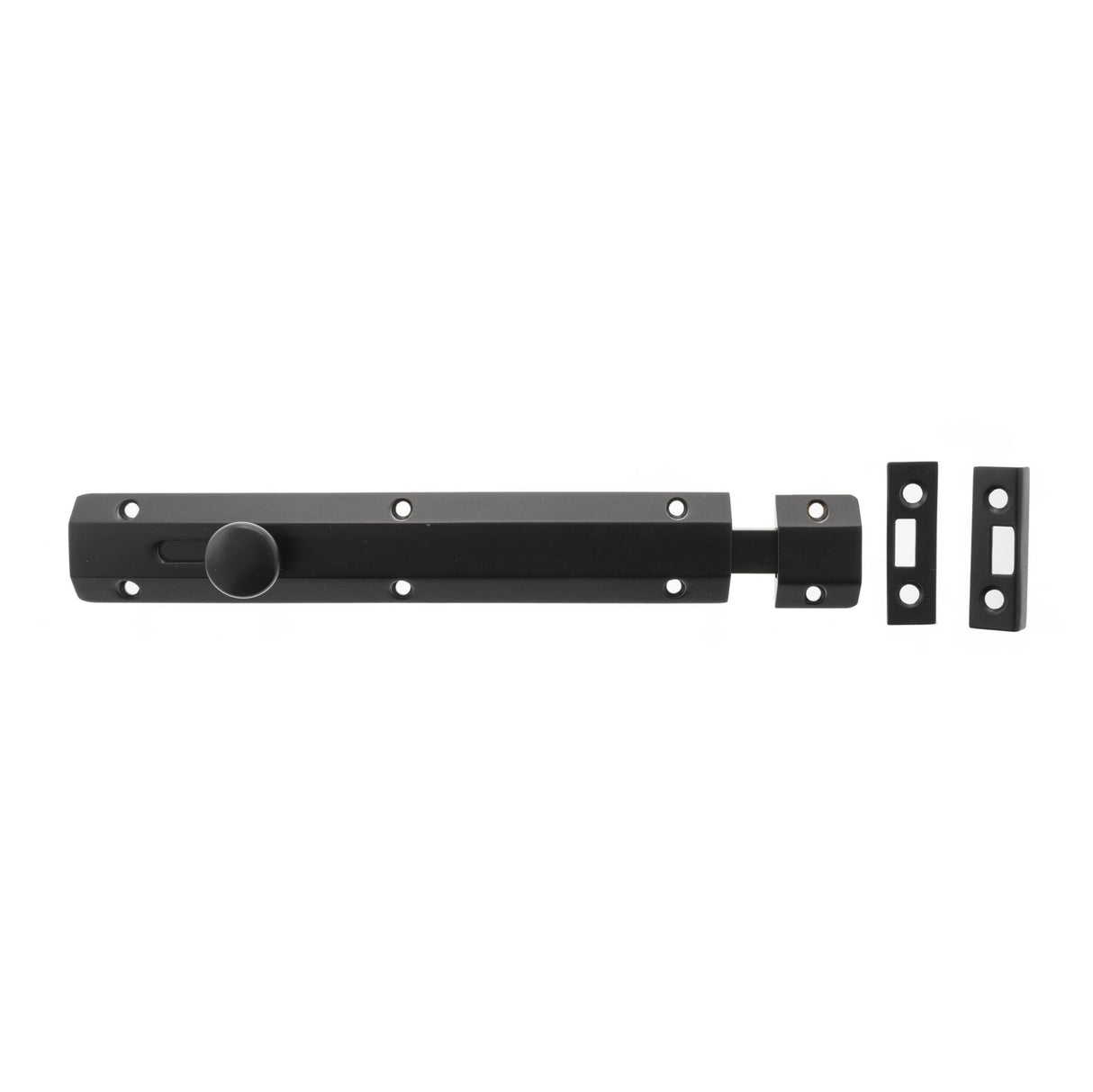 Quality image of Atlantic Solid Brass Surface Door Bolt 8" - Matt Black | Sku. asb8mb | available from Trade Door Handles.
