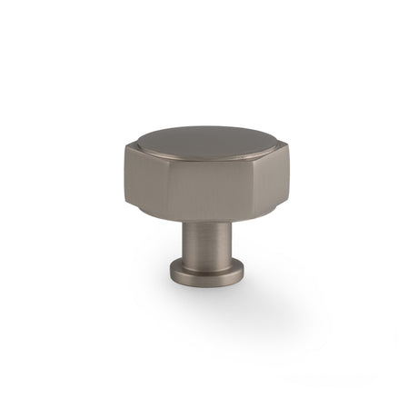 This is an image showing Alexander & Wilks - Vesper Hex Cabinet Knob - Dark Bronze aw828-40-dbz available to order from Trade Door Handles in Kendal, quick delivery and discounted prices.
