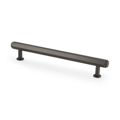 This is an image showing Alexander & Wilks - Vesper Hex T - Bar Cabinet Pull - Dark Bronze - 160mm C/C aw830-160-dbz available to order from Trade Door Handles in Kendal, quick delivery and discounted prices.