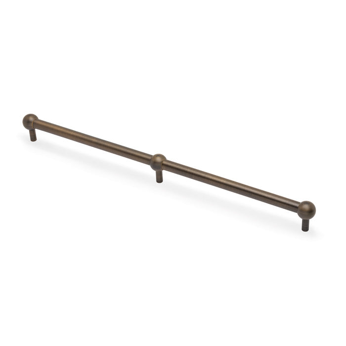 Alexander & Wilks Caesar Cabinet Pull Handle-Antique Brass-448mm Centres aw856-448-ab