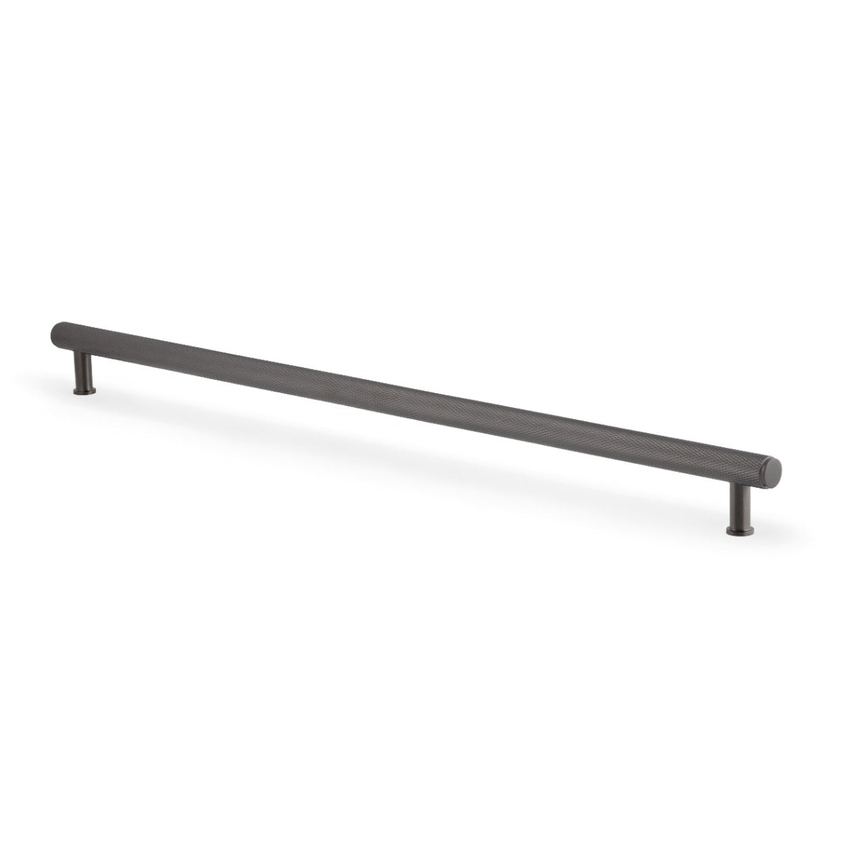 Alexander & Wilks Crispin Knurled T-bar Cupboard Pull Handle-Dark Bronze PVD-448mm aw809-448-dbzpvd