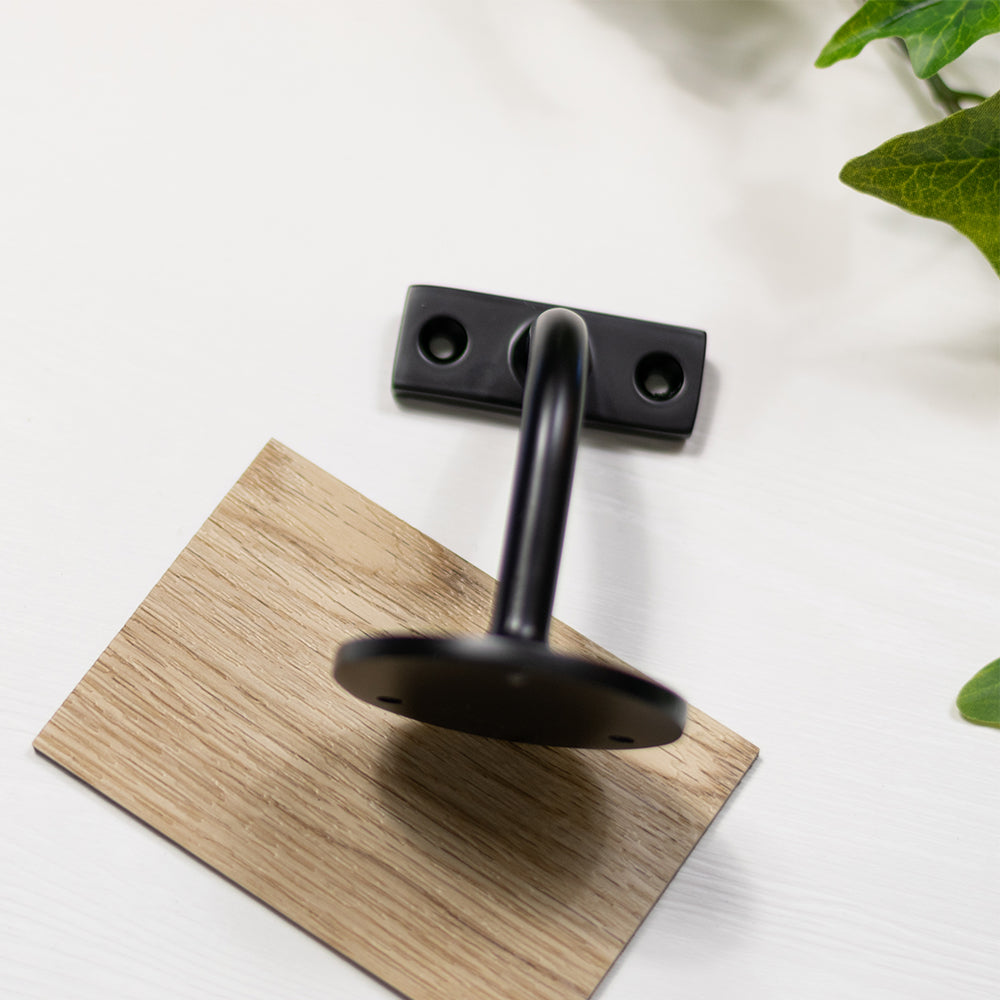 Quality image of Atlantic Heavy-duty Handrail Bracket 80mm Projection - Matt Black | Sku. ahb80mb | available from Trade Door Handles.