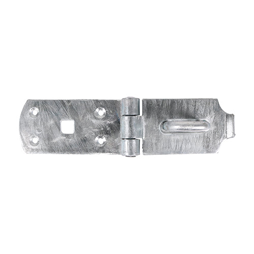 This is an image of Timco - Secure Bolt On Hasp & Staple - Heavy Duty - Hot Dipped Galvanised 8" (1 Each Plain Bag) BHS8GB