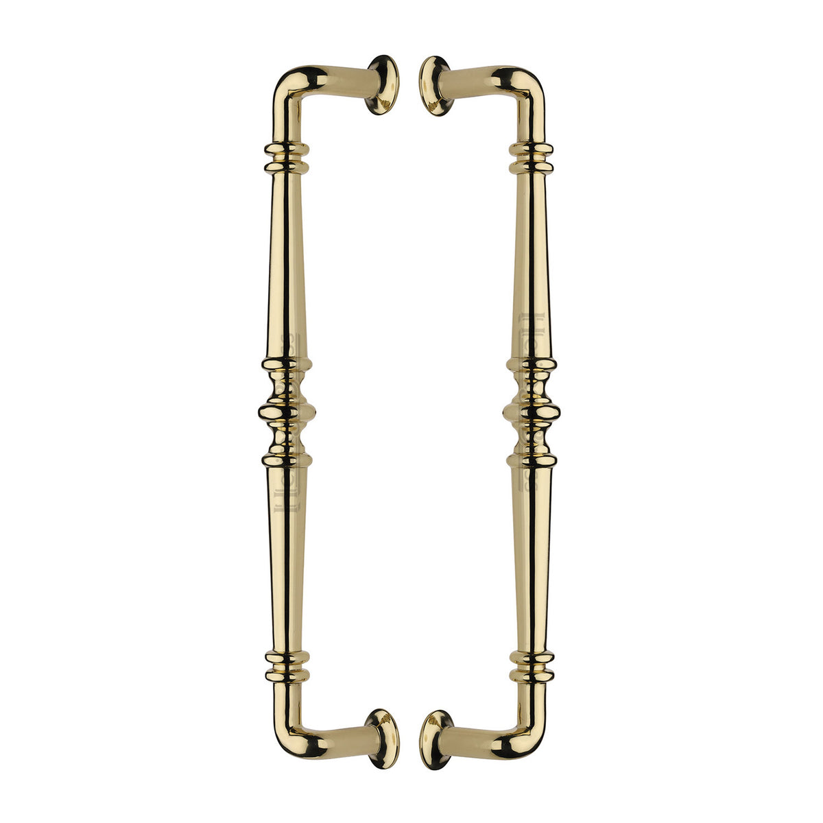 High quality image of the Heritage Brass Back to Back Door Pull Handle Avon Design Polished Brass Finish | Sku. btb1169-390-pb | Discounted prices available from Trade Door Handles