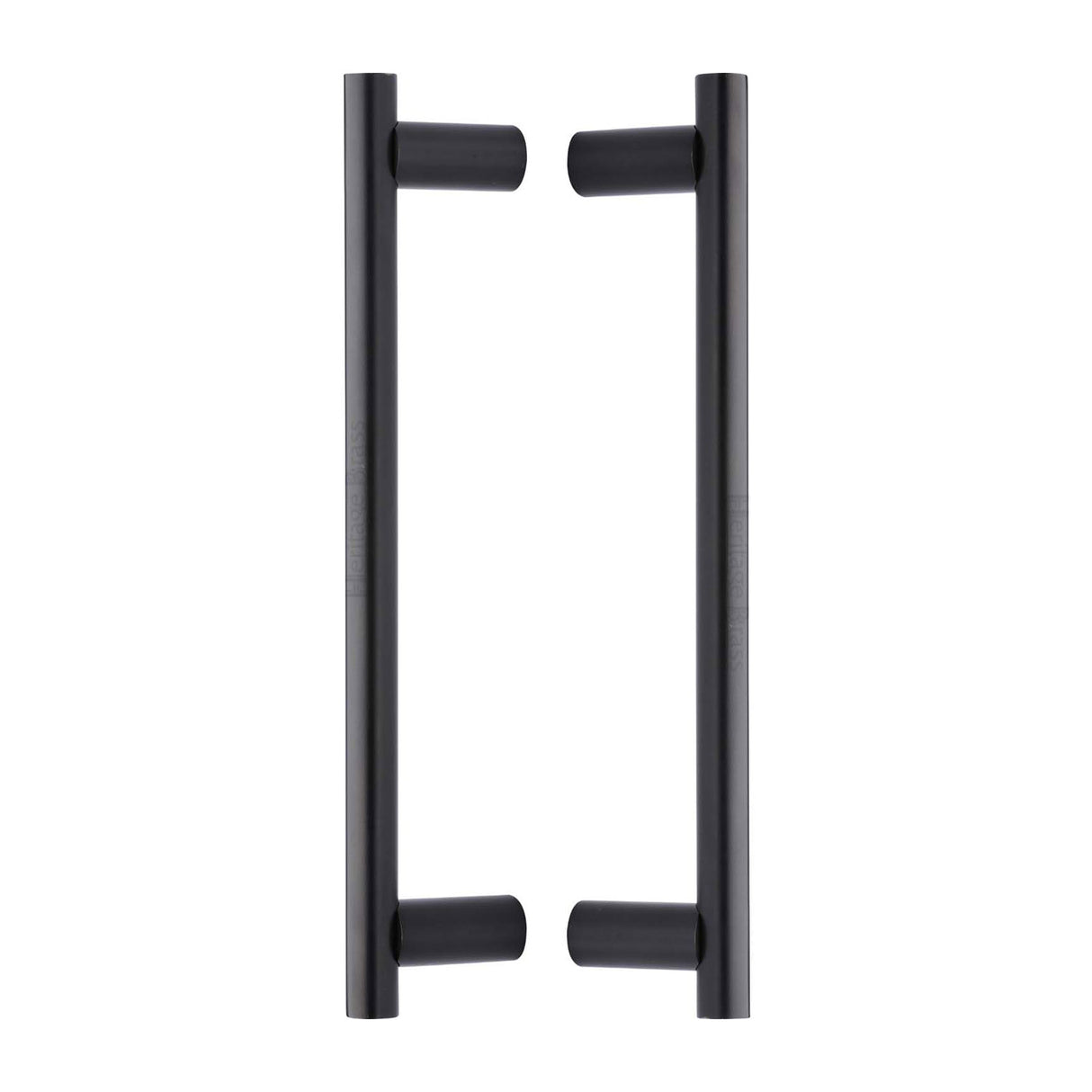 High quality image of the Heritage Brass Back to Back Door Pull Handle Round Bar Design 336mm Matt Bronze Finish
| Sku. btb2059-336-mb | Discounted prices available from Trade Door Handles