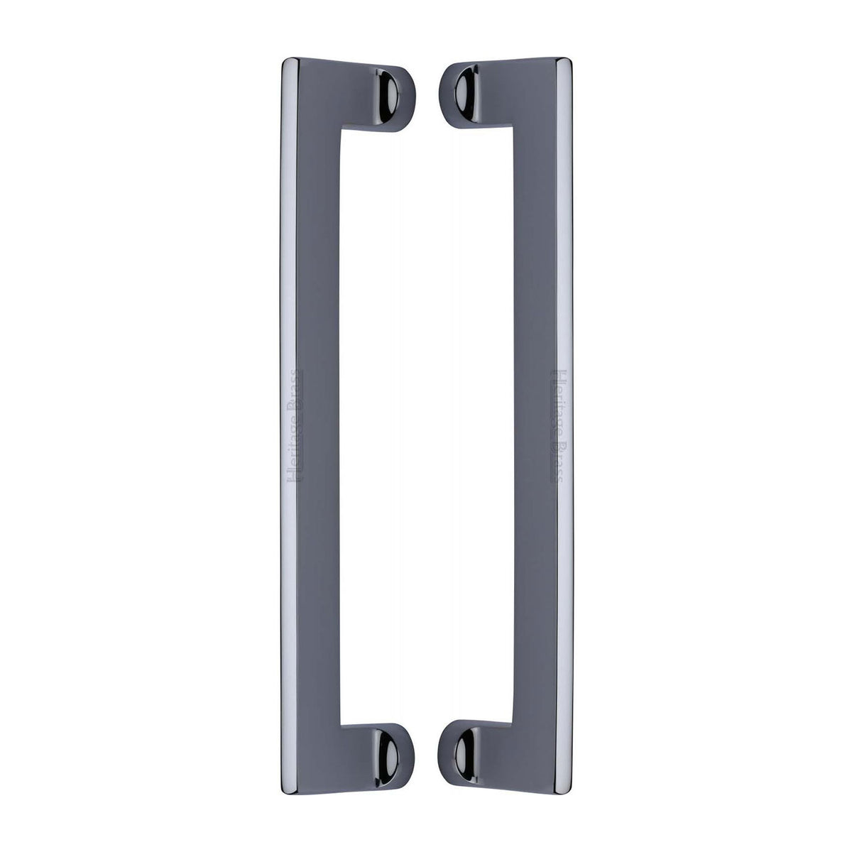 High quality image of the Heritage Brass Back to Back Door Pull Handle Apollo Design 307mm Polished Chrome Finish | Sku. btb4150-307-pc | Discounted prices available from Trade Door Handles