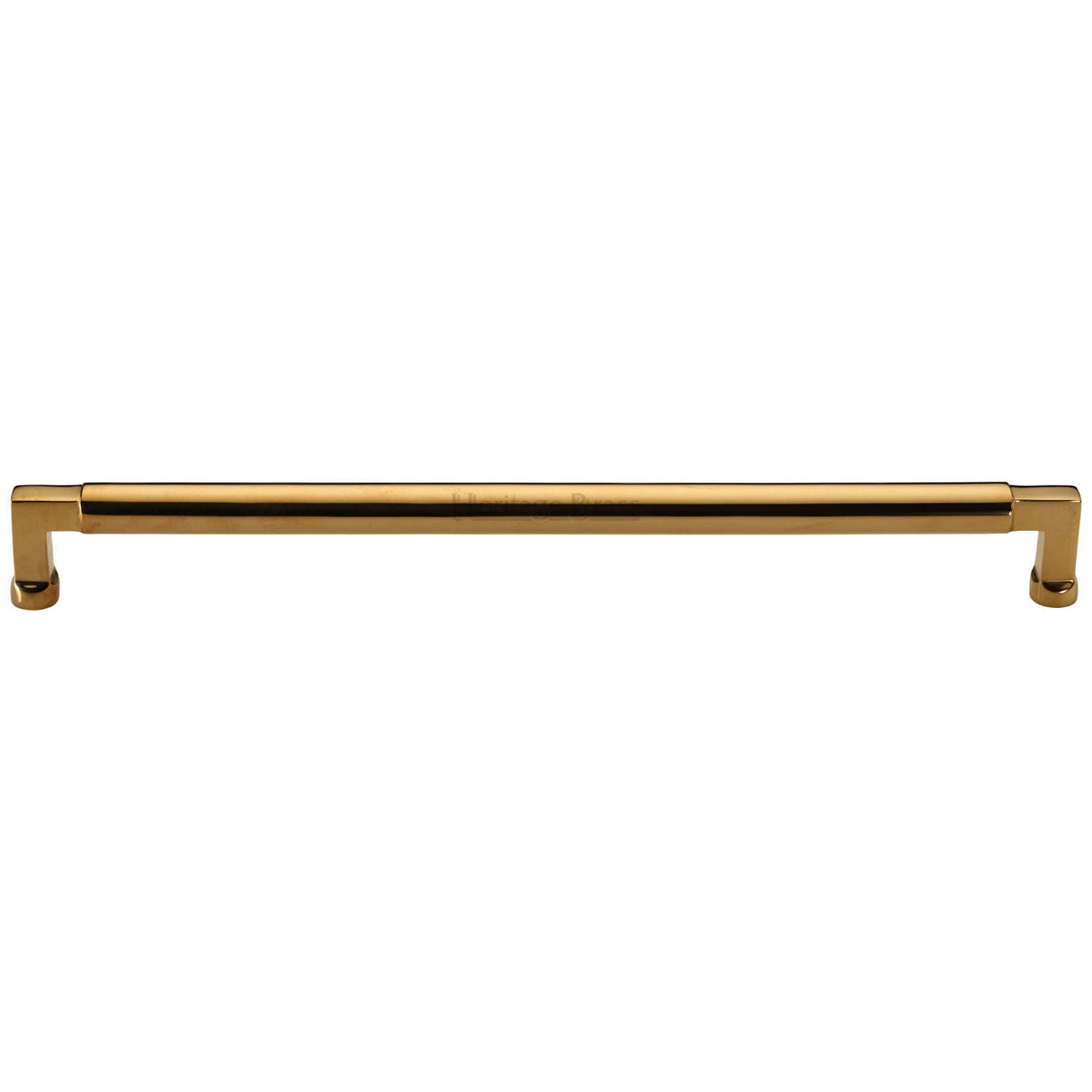High quality image of Heritage Brass Cabinet Pull Bauhaus Design 320mm CTC Unlacquered Brass Finish | Sku. C0319 101-ULB | available from Trade Door Handles.