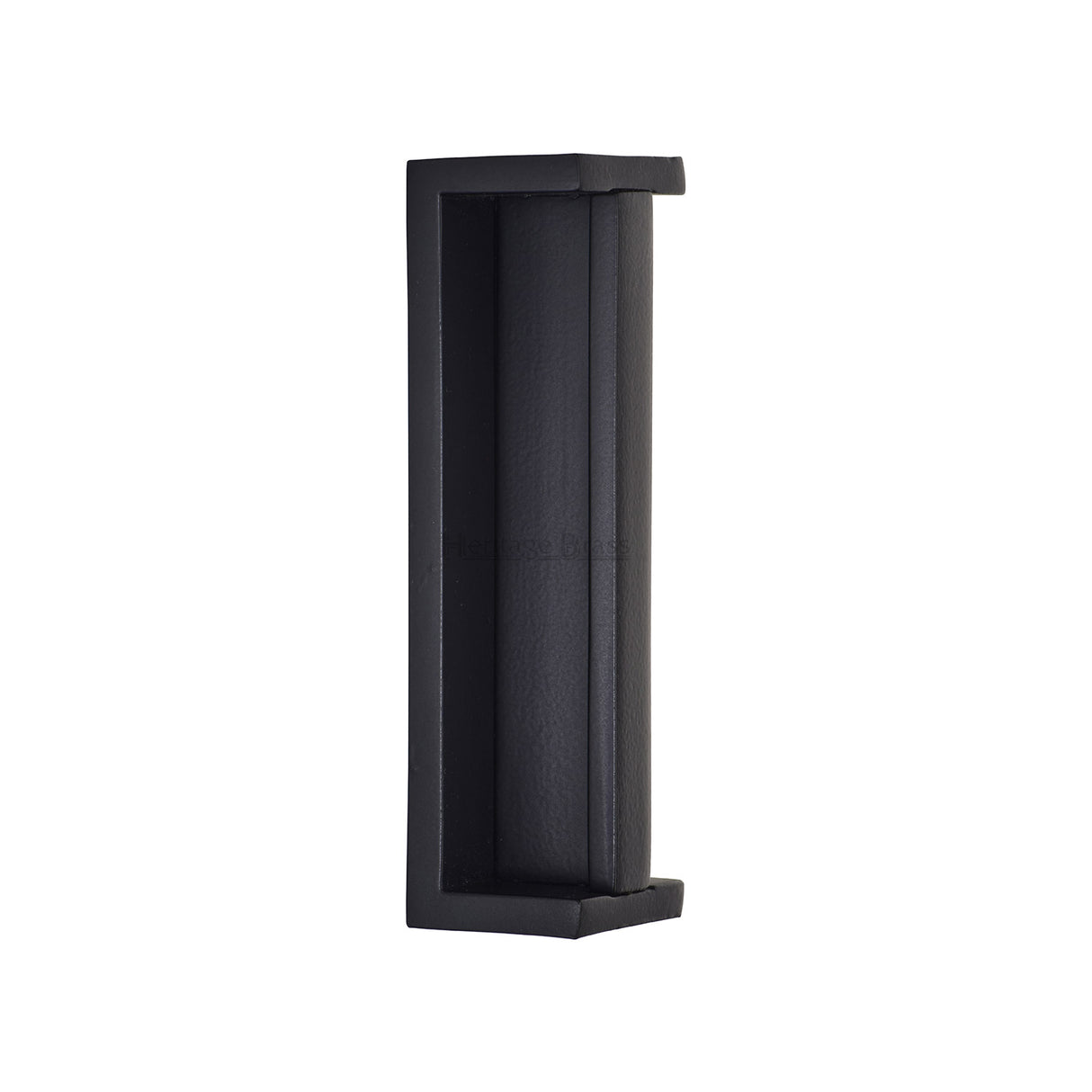 High quality image of the Heritage Brass - Sliding Flush Pull Matt Black | Sku. C1874-BKMT | Trade Door Handles
