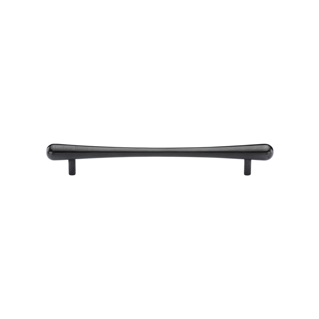 High quality image of the Heritage Brass Cabinet Pull T-Bar Raindrop Design 128mm CTC Matt Bronze Finish | Sku. c3570-128-mb | Discounted prices available from Trade Door Handles