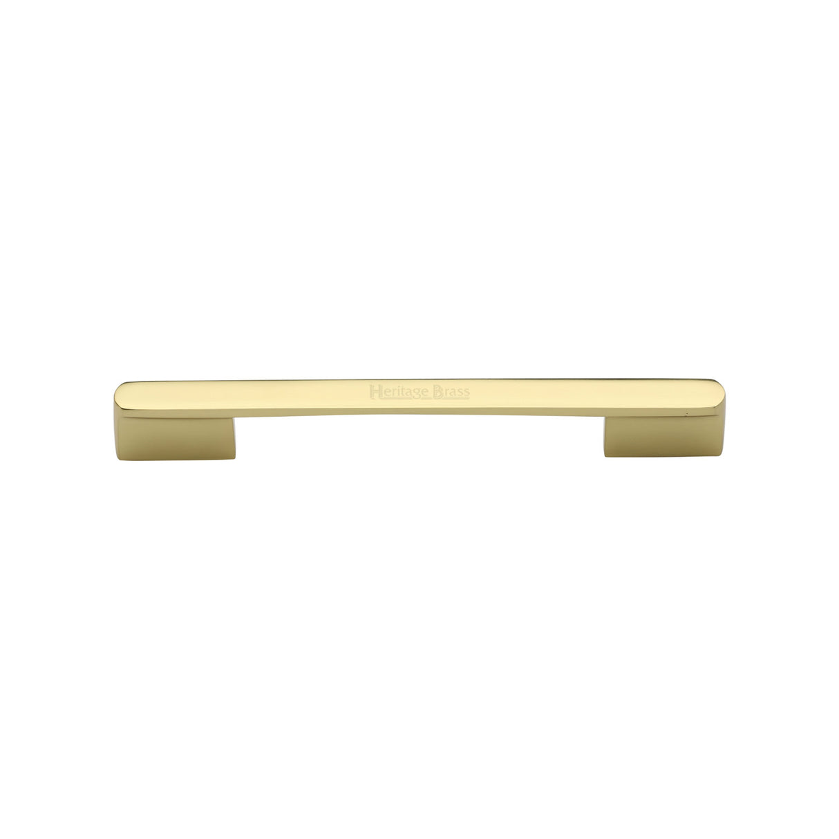 High quality image of the Heritage Brass Cabinet Pull Bridge Design 96mm CTC Polished Brass Finish | Sku. c3684-96-pb | Discounted prices available from Trade Door Handles