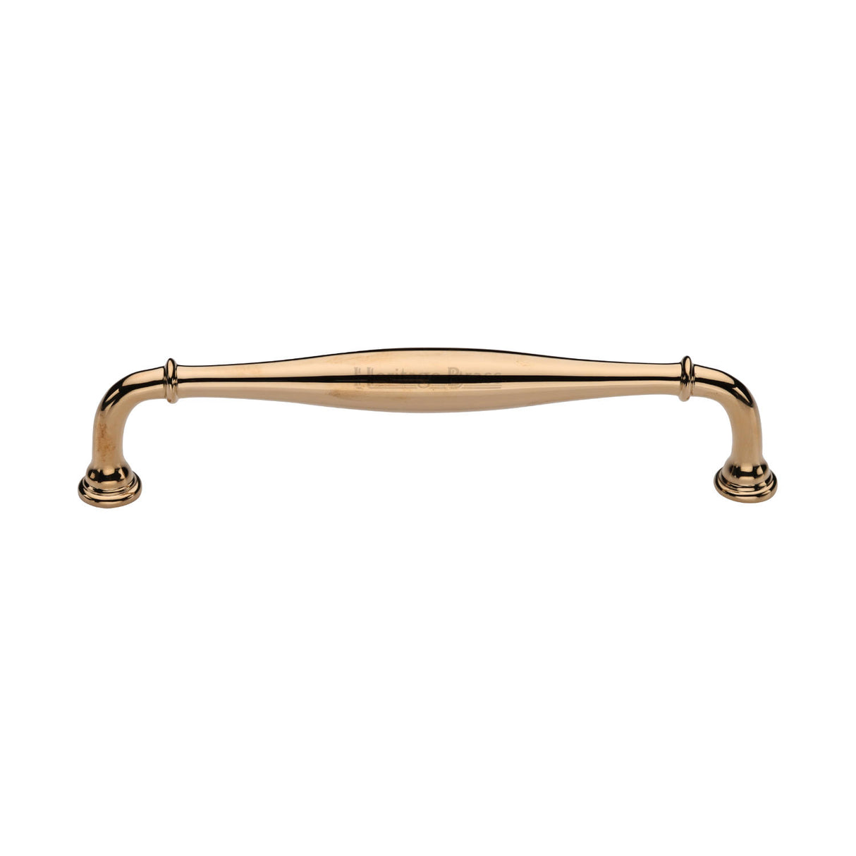High quality image of Heritage Brass Cabinet Pull Henley Traditional Design 152mm CTC Unlacquered Brass Finish | Sku. C3960 203-ULB | available from Trade Door Handles.