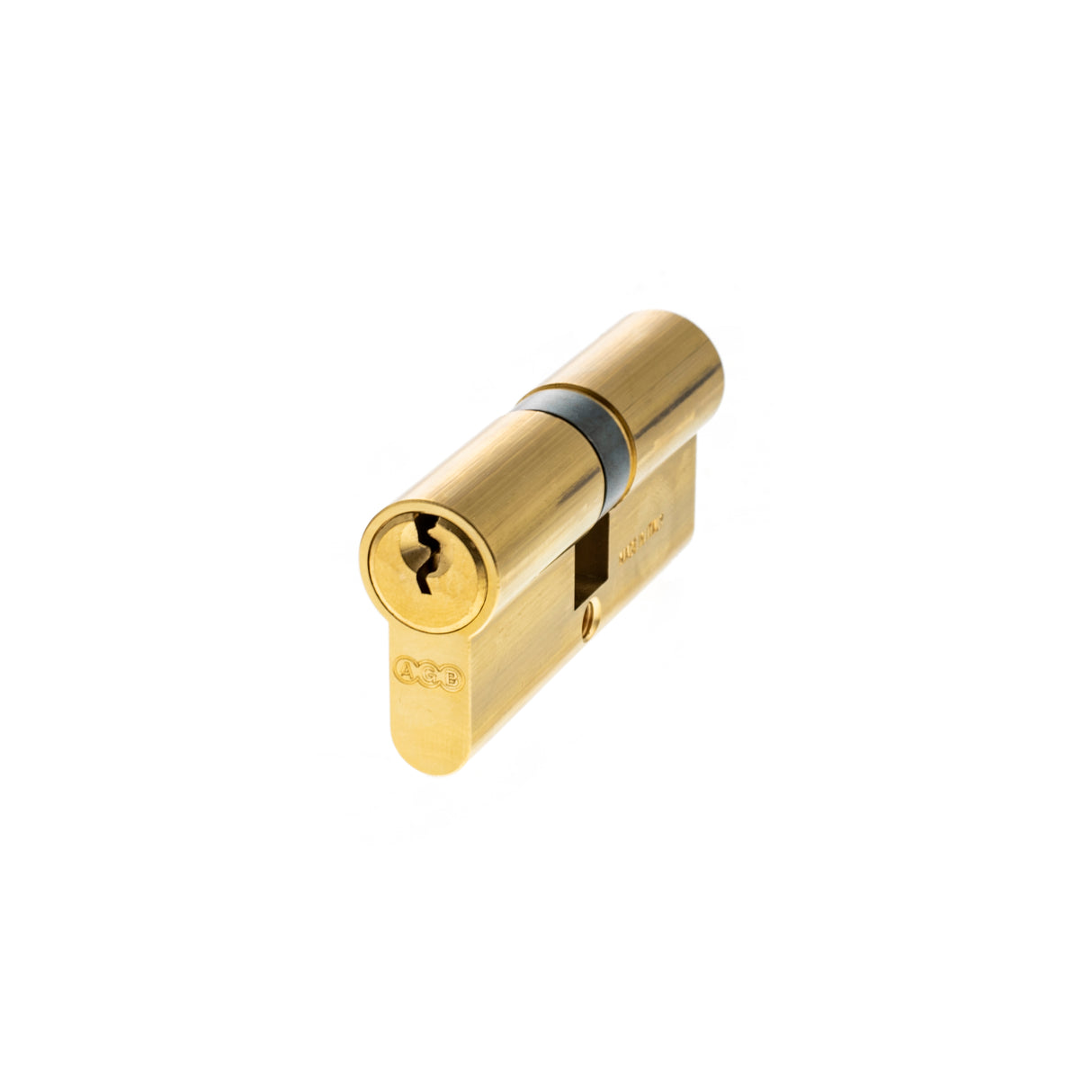 Quality image of AGB Euro Profile 5 Pin Double Cylinder 30-30mm (60mm) - Polished Brass | Sku. c603012525 | available from Trade Door Handles.