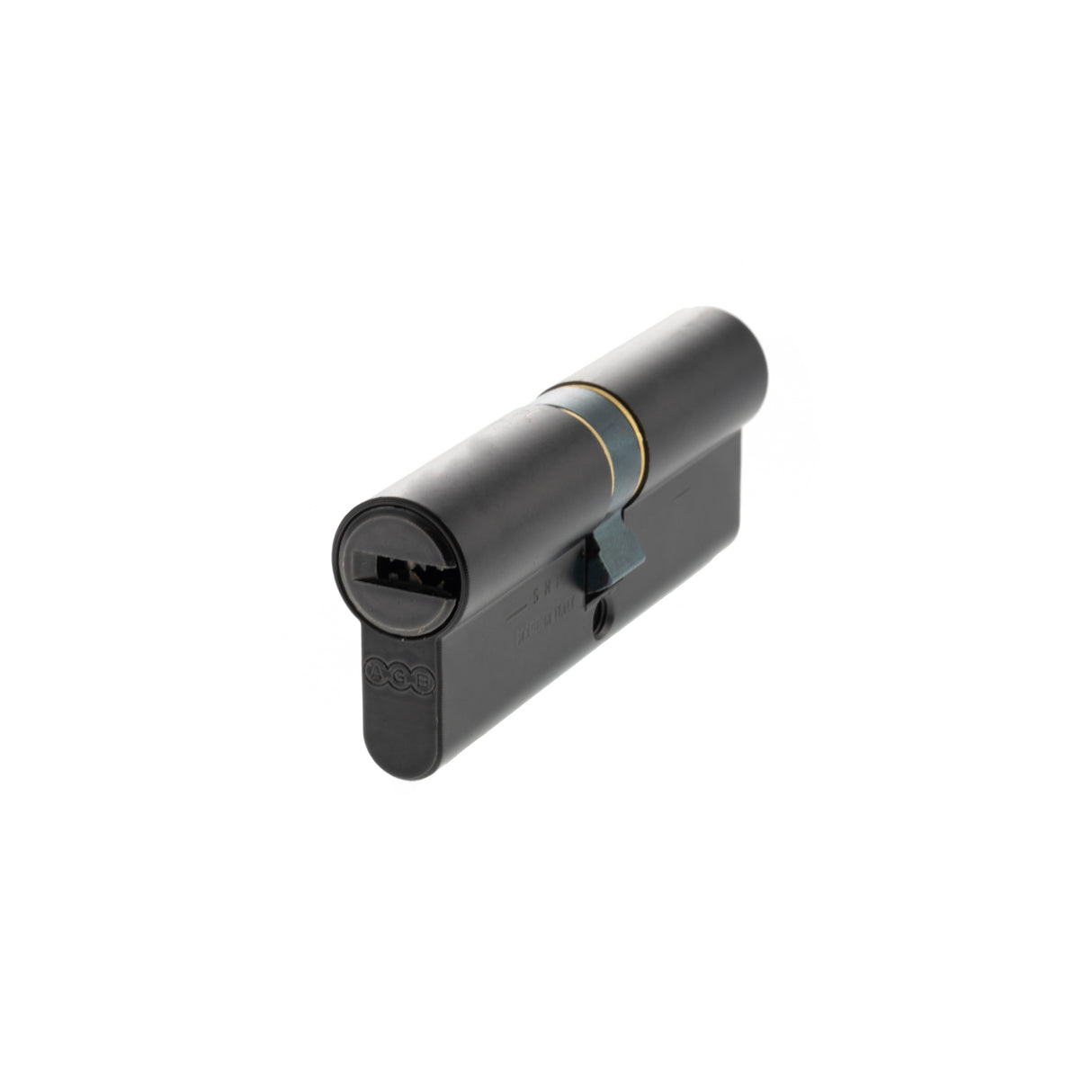 Quality image of AGB Euro Profile 15 Pin Double Cylinder 40-40mm (80mm) - Matt Black | Sku. ca00843535 | available from Trade Door Handles.