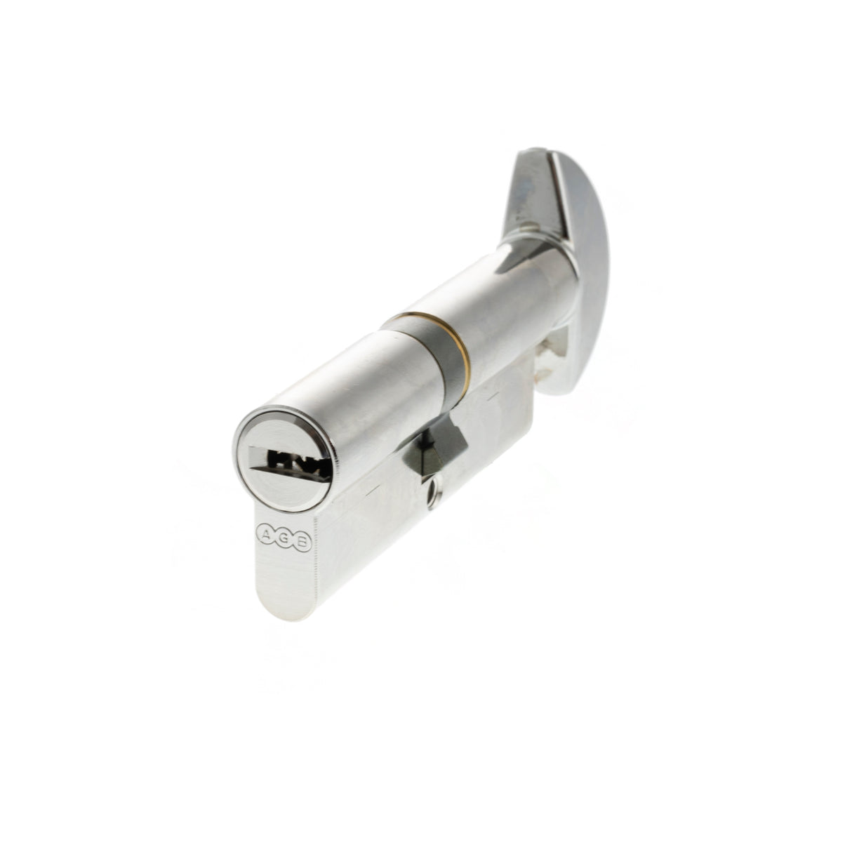 Quality image of AGB Euro Profile 15 Pin Cylinder Key to Turn 40-40mm (80mm) - Polished Chrome | Sku. ca20303535 | available from Trade Door Handles.