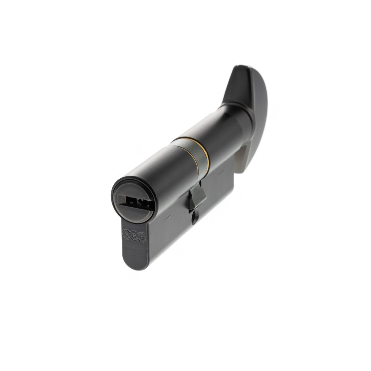 Quality image of AGB Euro Profile 15 Pin Cylinder Key to Turn 35-35mm (70mm) - Matt Black | Sku. ca20843030 | available from Trade Door Handles.