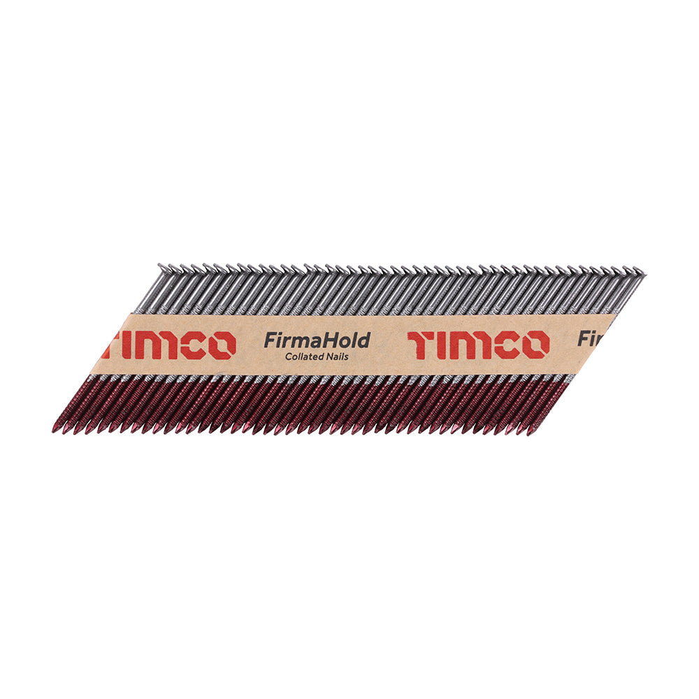 This is an image of Timco - FirmaHold Collated Clipped Head Nails - Trade Pack - Ring Shank - Bright 2.8 x 63mm (3300 PCS Box) CBRT63