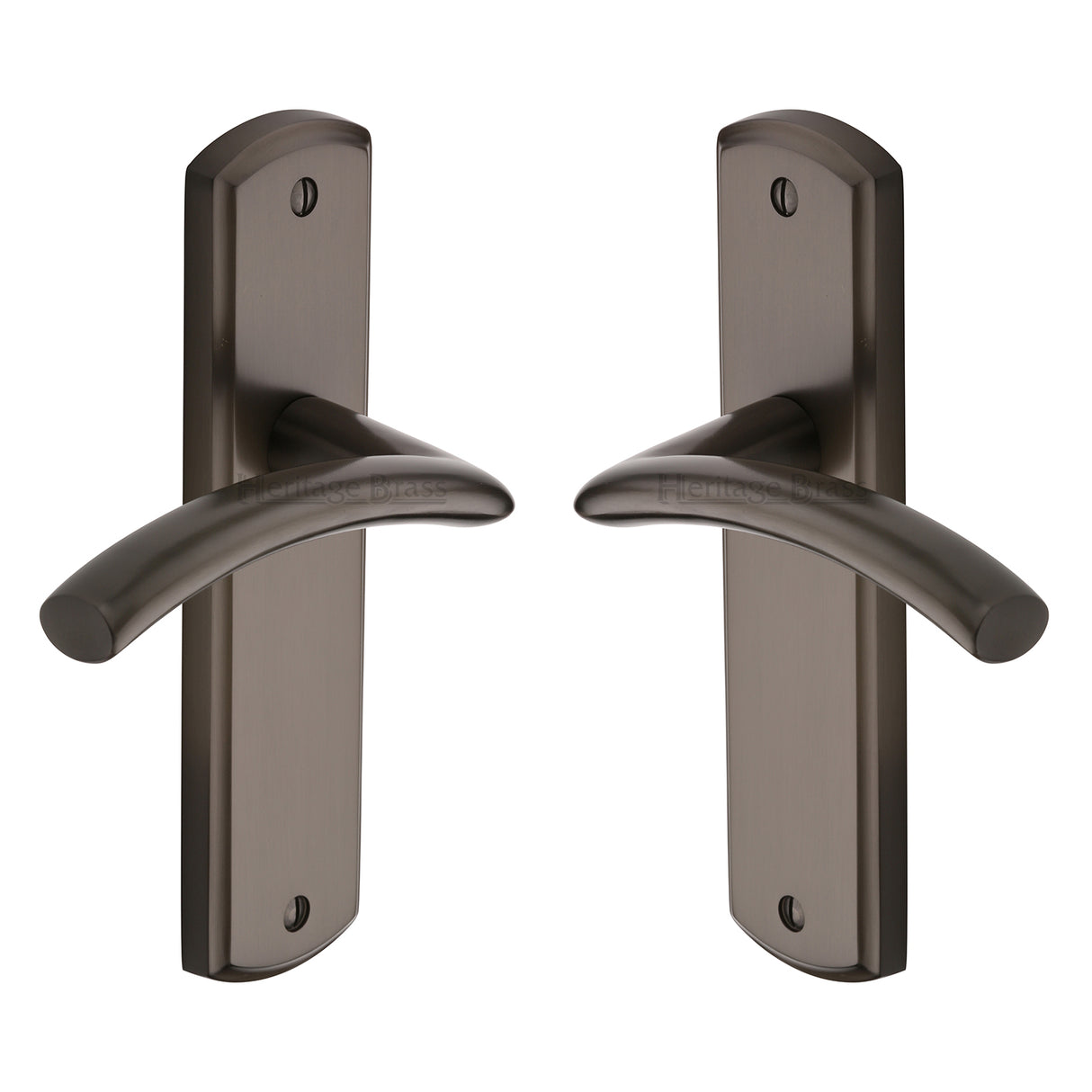 High quality image of the Heritage Brass Door Handle Lever Latch Centaur Design Matt Bronze Finish | Sku. cen1010-mb | Discounted prices available from Trade Door Handles