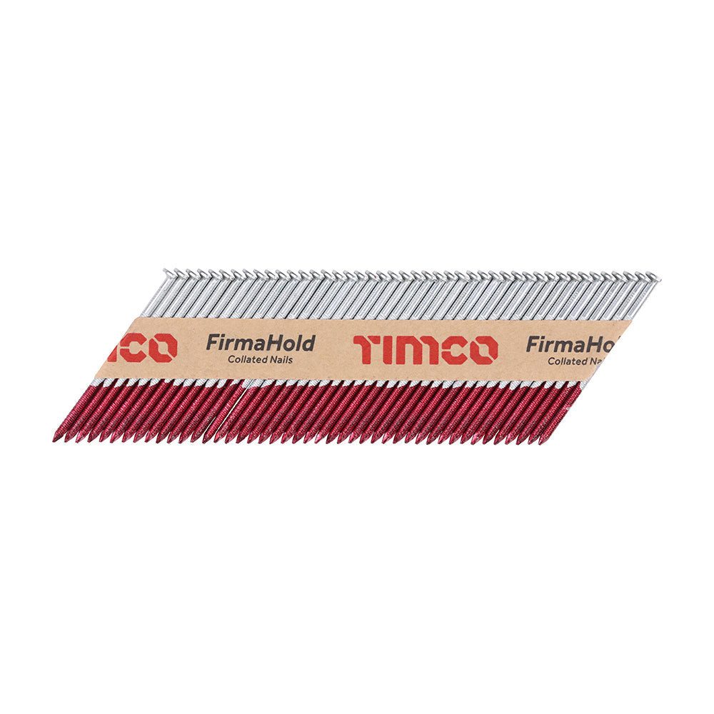 This is an image of Timco - FirmaHold Collated Clipped Head Nails - Retail Pack - Ring Shank - FirmaGalv 2.8 x 63mm (1100 PCS Box) CFGR63