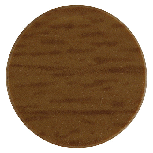 This is an image of Timco - Self-Adhesive Cover Caps - Natural Walnut 13mm - (112 PCS Pack) COVERNW13