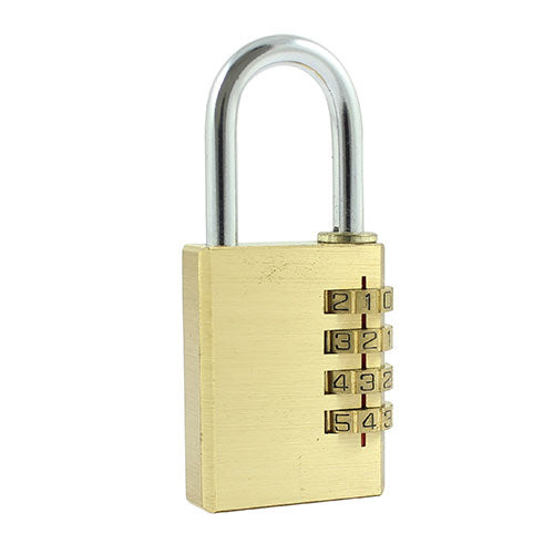 This is an image of Timco - Brass Combi Padlock 21mm (1 Each Blister Pack) CP21
