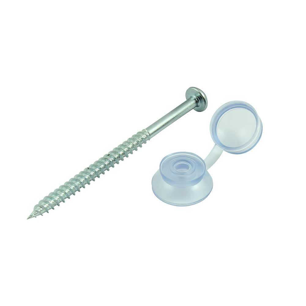This is an image of Timco - Corrugated Sheet Fixings - Clear 10 x 3mm (50 PCS TIMbag) CSFC