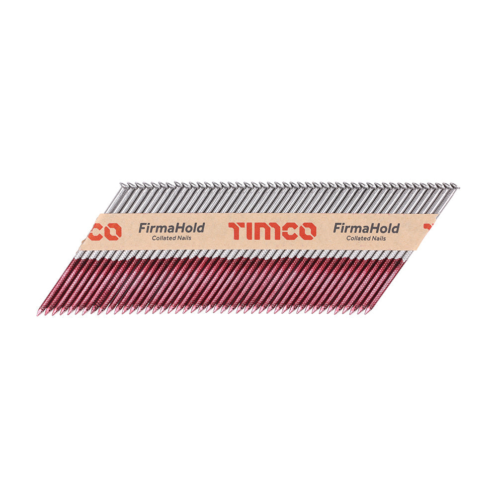 This is an image of Timco - FirmaHold Collated Clipped Head Nails - Retail Pack - Ring Shank - A2 Stainless Steel 3.1 x 80mm (1100 PCS Box) CSSR80