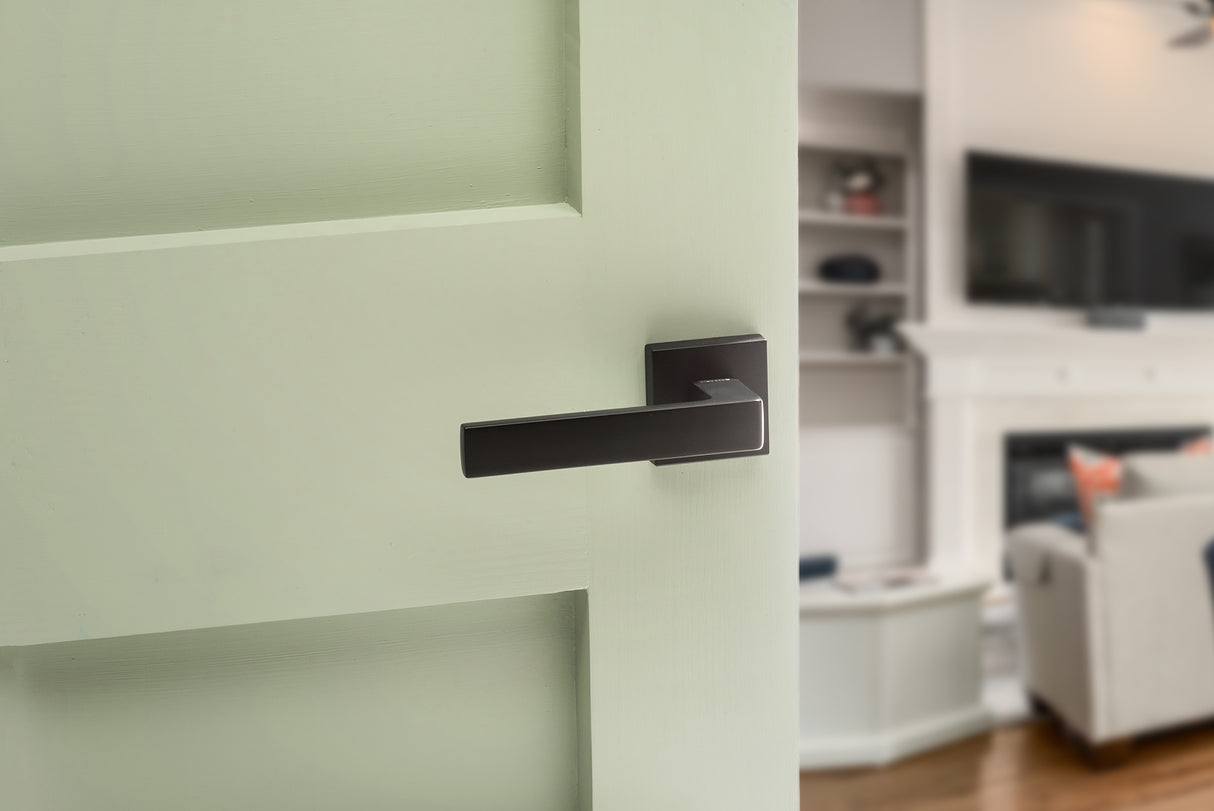 Quality image of CleanTouch Anti-Bac Euro Escutcheons on Minimal Square Rose - Matt Black | Sku. ctfmsemb | available from Trade Door Handles.