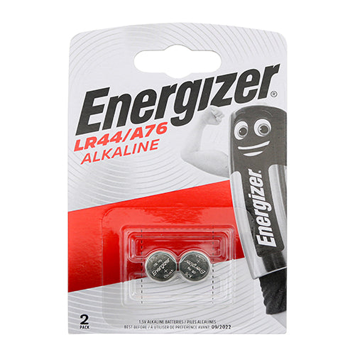 This is an image of Timco - Energizer Alkaline A76/LR44 Coin Battery LR44/A76 (2 Pieces Pack) ENR083071
