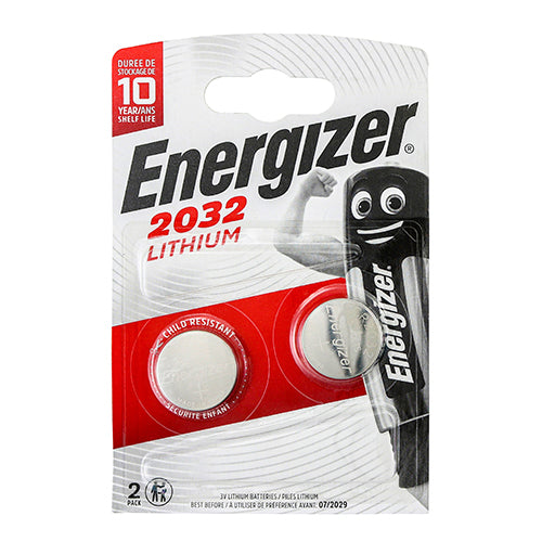 This is an image of Timco - Energizer Lithium CR2032 Coin Battery CR2032 (2 Pieces Pack) ENR248357
