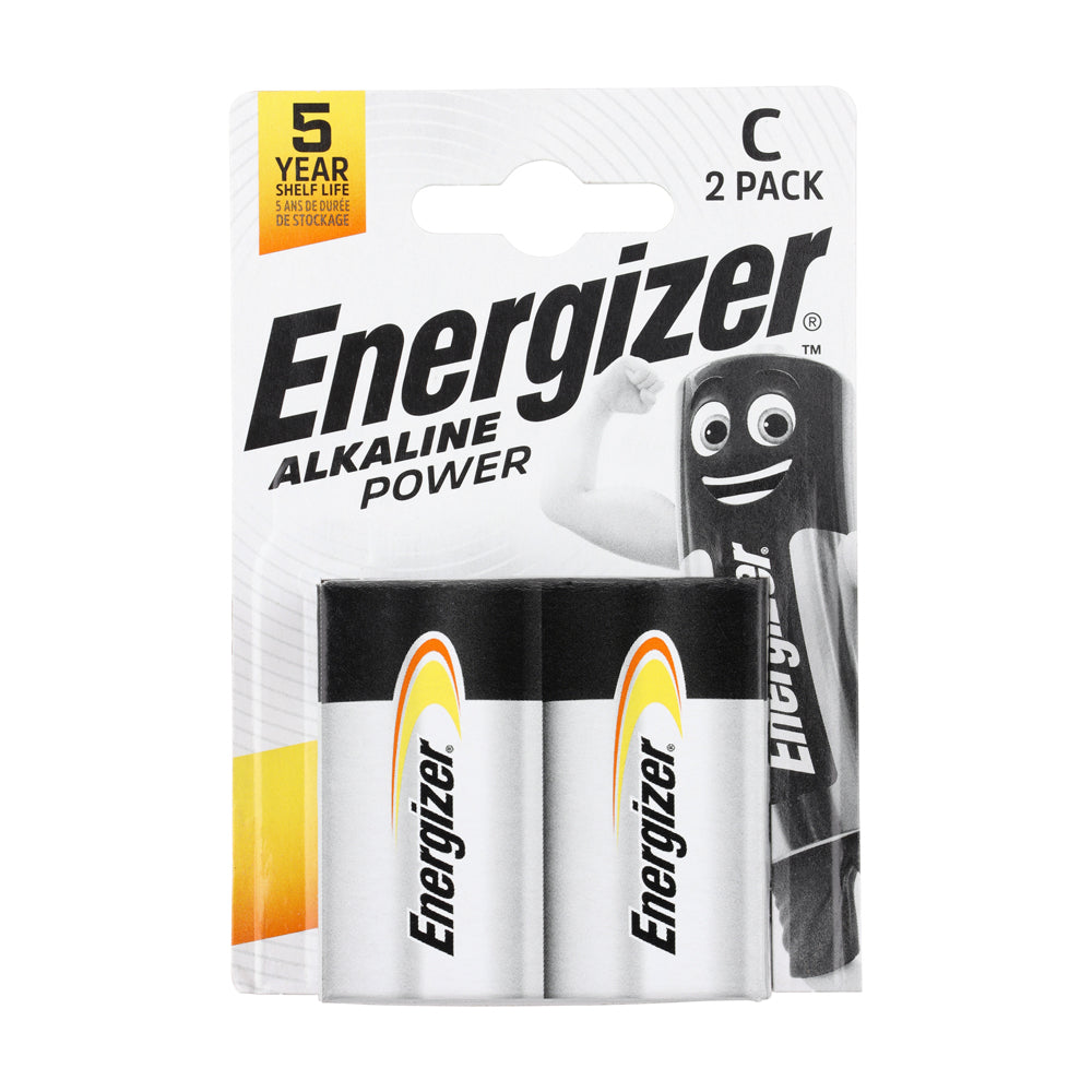 This is an image of Timco - Energizer Alkaline Power Battery C E93 (2 Pieces Pack) ENR297324