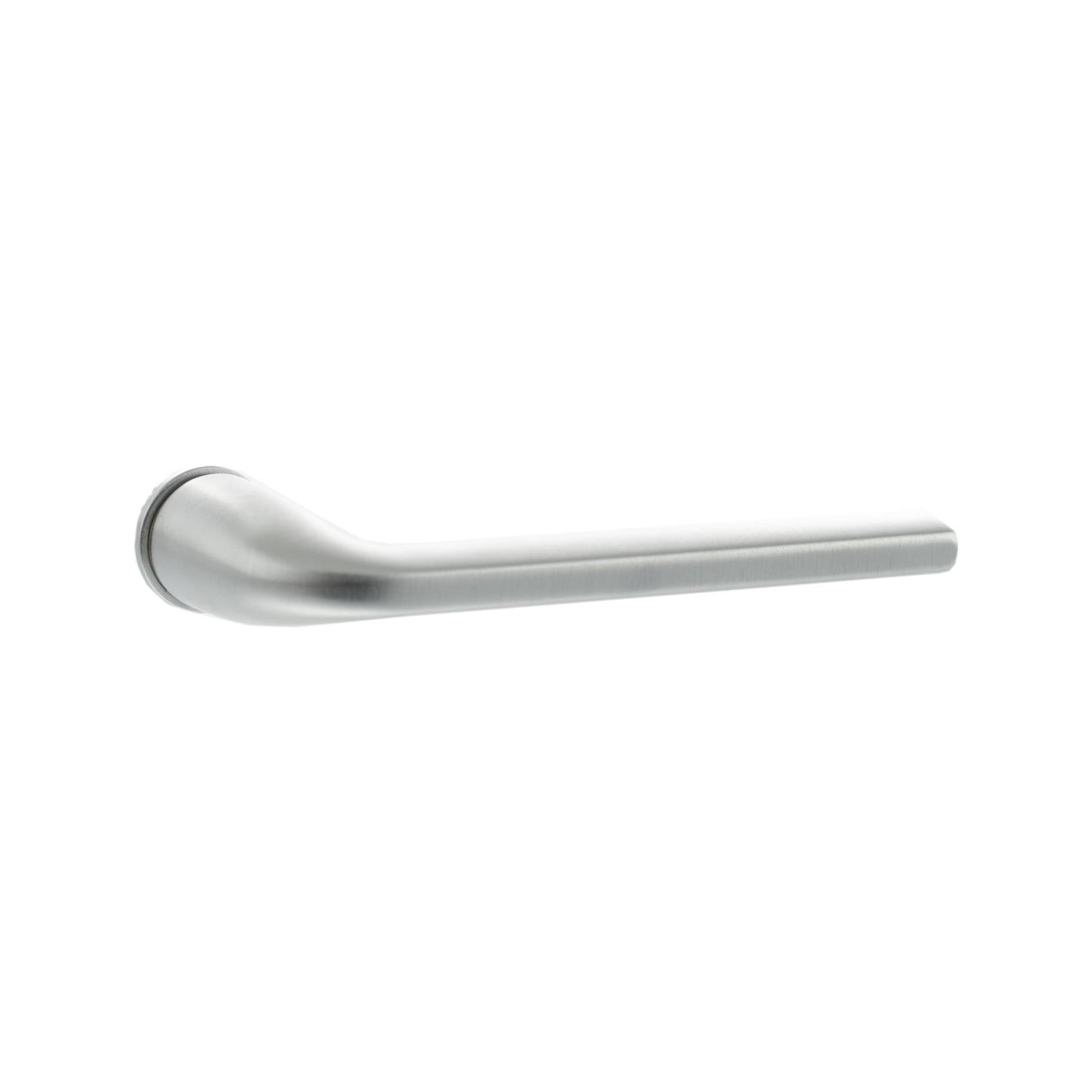 Quality image of Forme Milly Lever Door Handle on Concealed Round Rose - Satin Chrome | Sku. fcr133sc | available from Trade Door Handles.