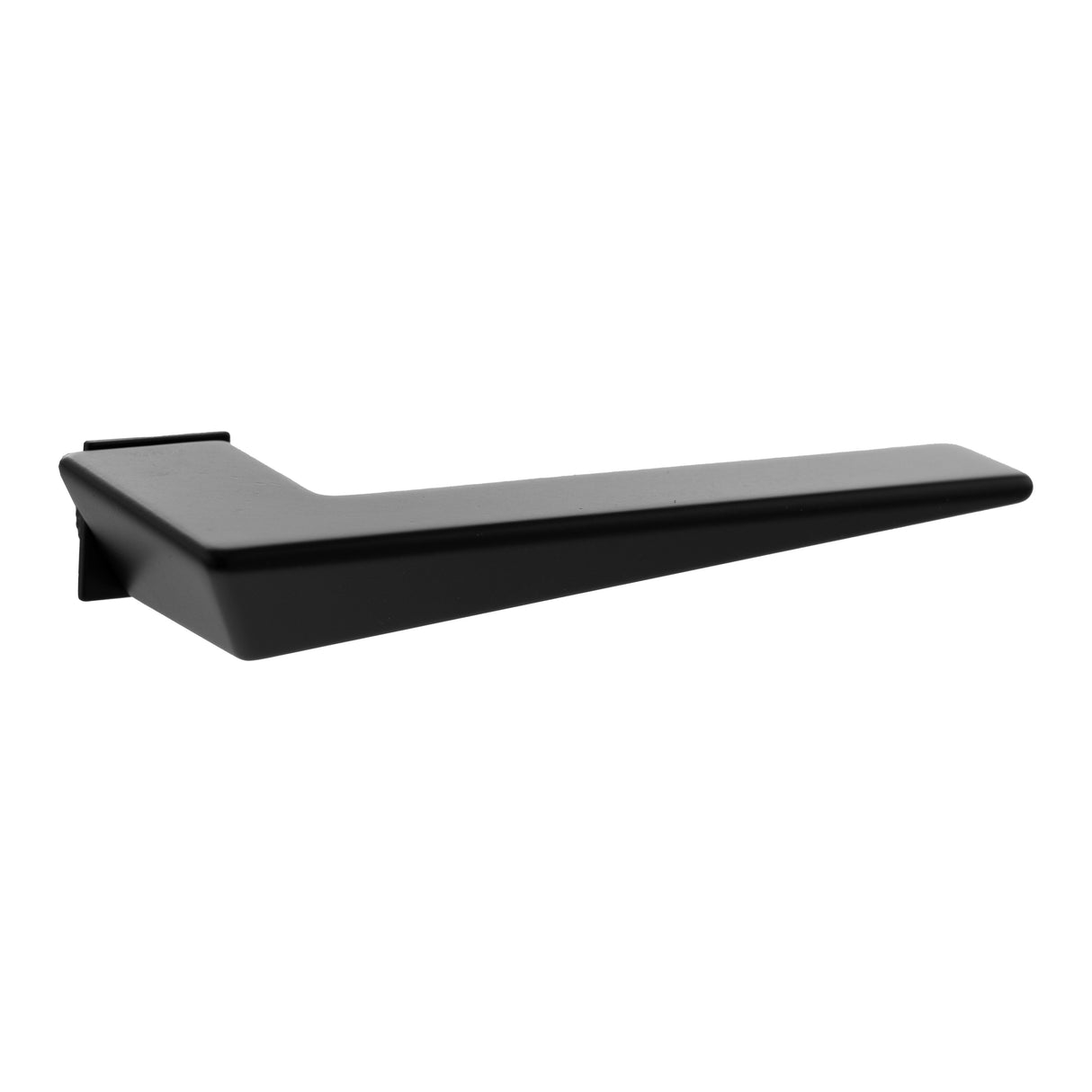 Quality image of Forme Naxos Lever Door Handle on Concealed Square Rose - Matt Black | Sku. fcs215mb | available from Trade Door Handles.