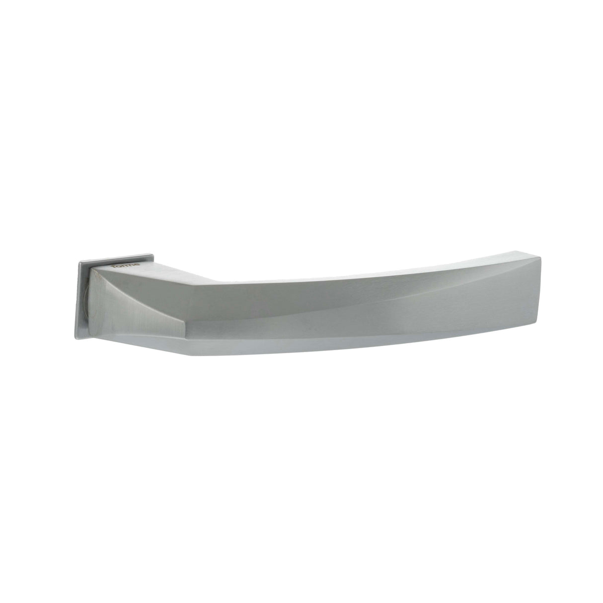 Quality image of Forme Crystal Lever Door Handle on Concealed Square Rose - Satin Chrome | Sku. fcs268sc | available from Trade Door Handles.