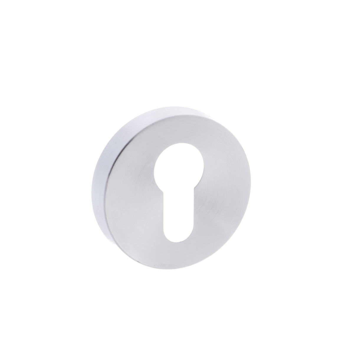 Quality image of Forme Euro Escutcheons on Minimal Round Rose - Satin Chrome | Sku. fmresc | available from Trade Door Handles.