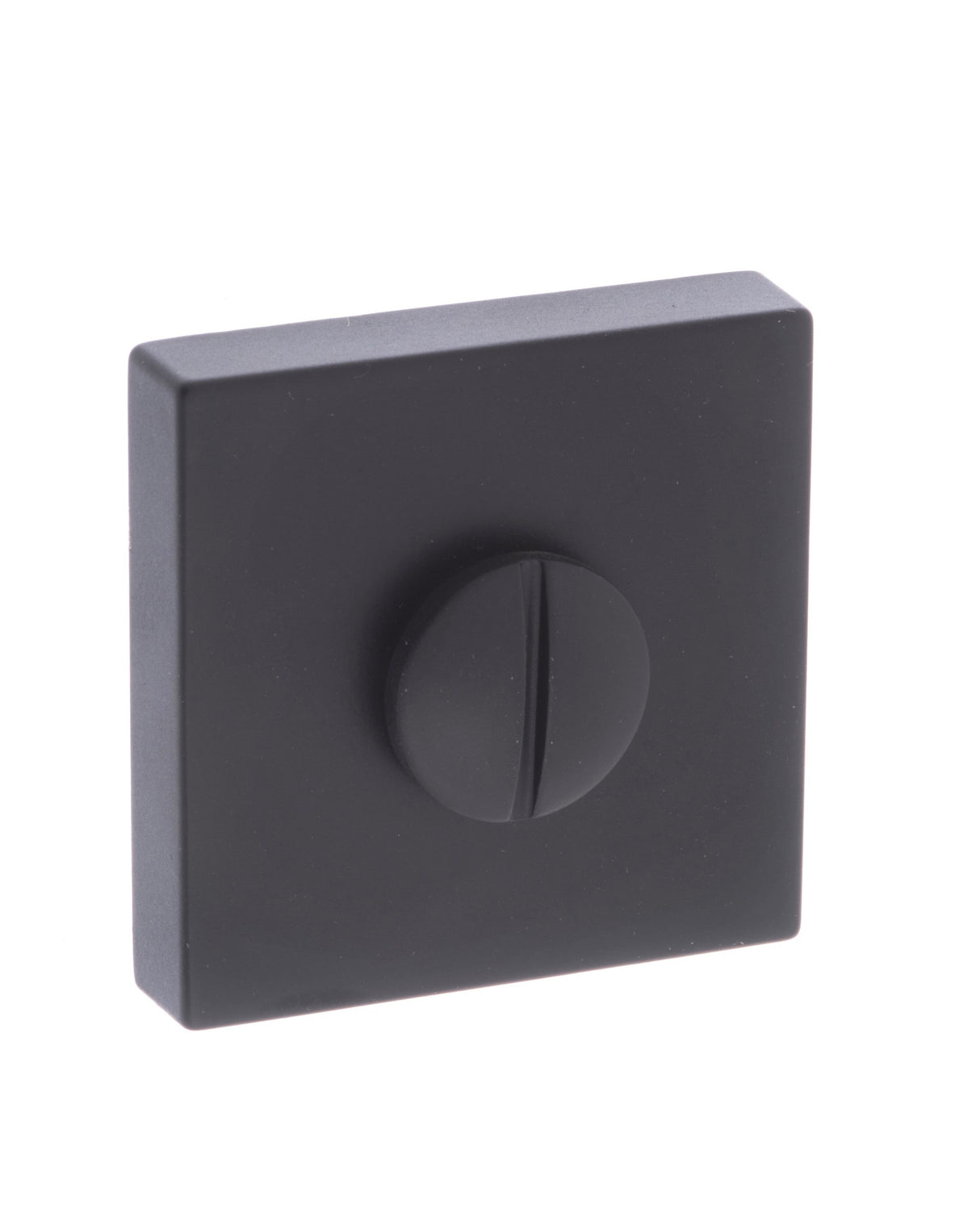 Quality image of CleanTouch Anti-Bac WC Turn and Release on Minimal Square Rose - Matt Black | Sku. ctfmswcmb | available from Trade Door Handles.