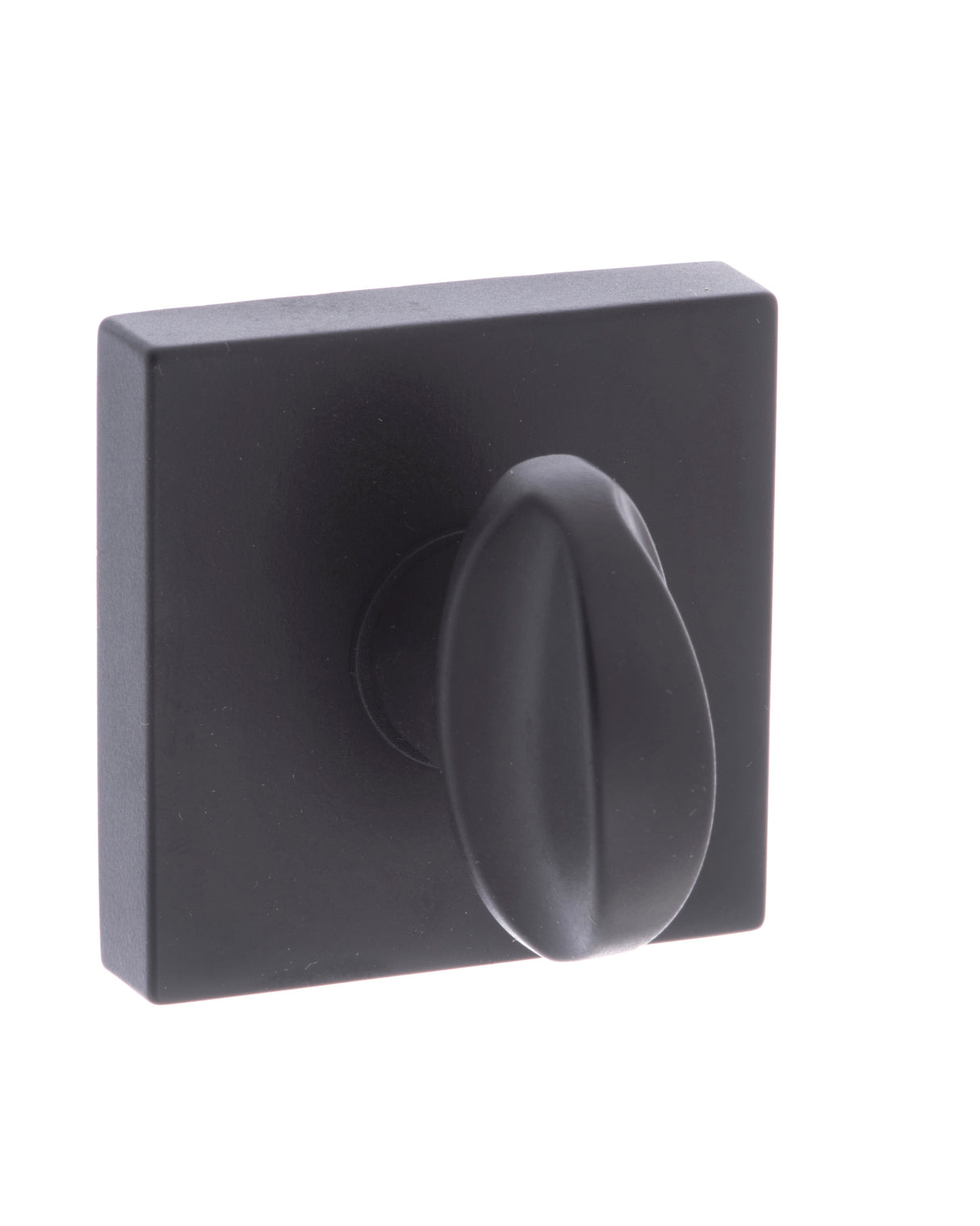 Quality image of CleanTouch Anti-Bac WC Turn and Release on Minimal Square Rose - Matt Black | Sku. ctfmswcmb | available from Trade Door Handles.